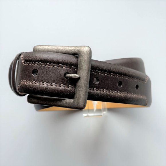 Johnston & Murphy Other - NWT Johnston & Murphy Brown Stitched Leather Belt